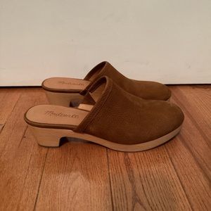 BNWT Madewell Suede Platform Clogs
